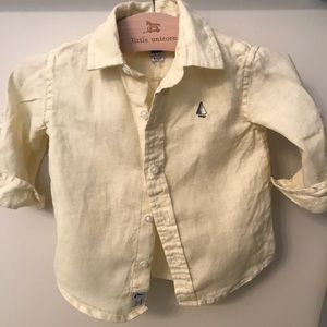 6-12 month button down boys shirt